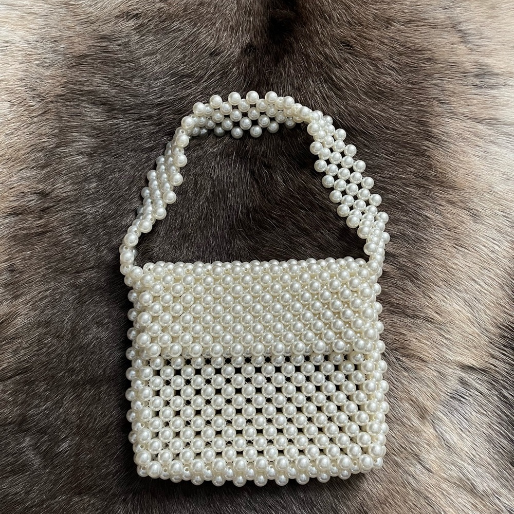 Beaded Pearl Purse Brand New Without Tags